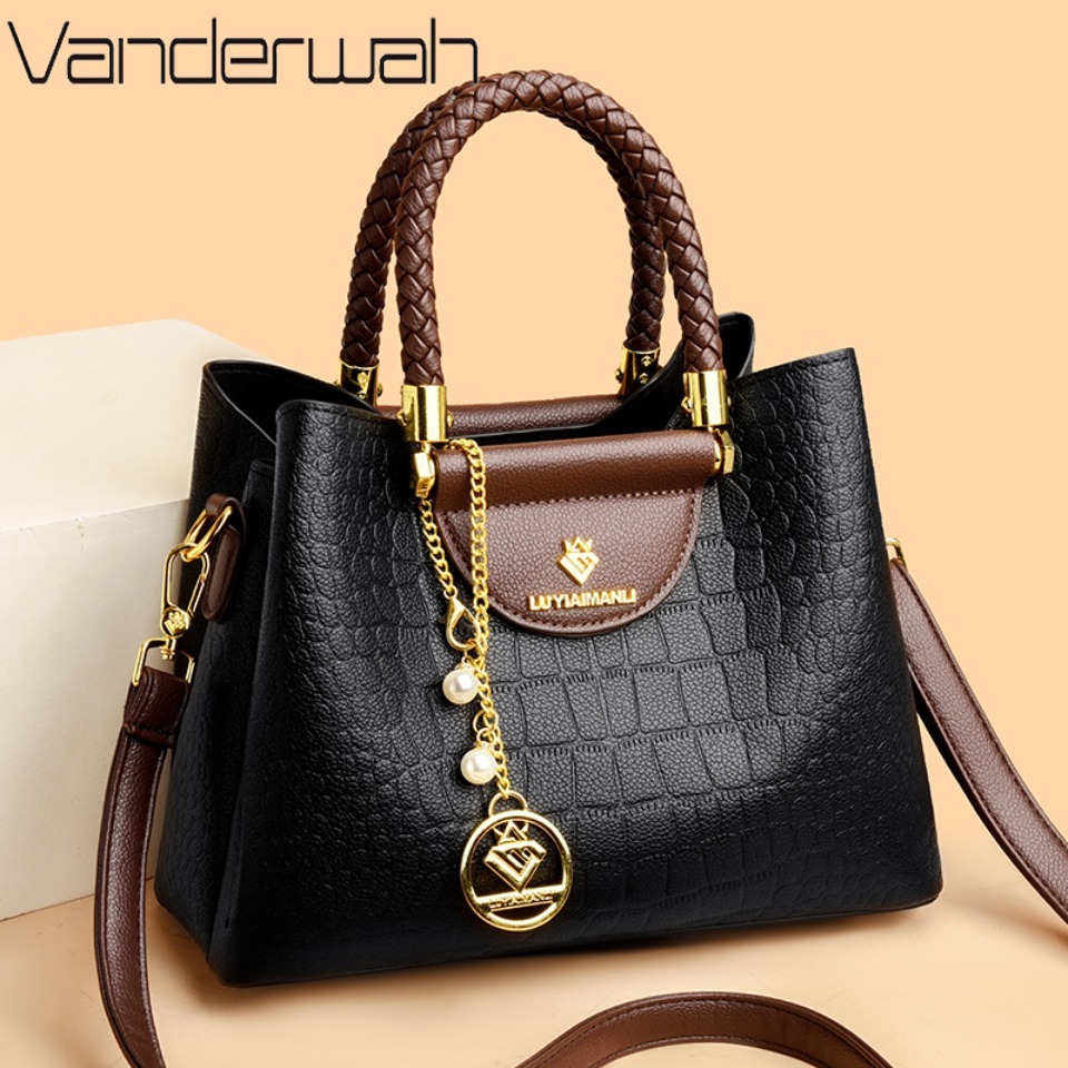 Luxury High Quality Bags - 고품질 가죽 캐주얼 토트 명품 핸드백