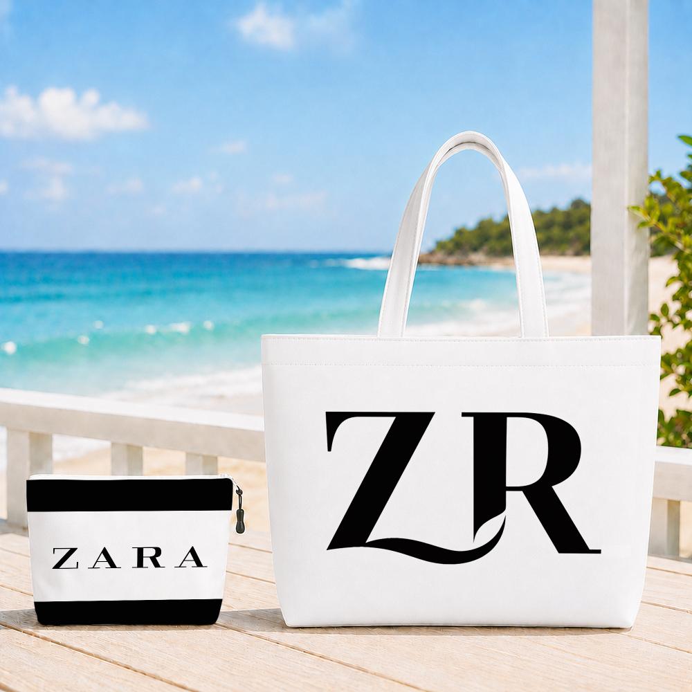 Luxury Bags Zara - 럭셔리 Z-ZAraS 수납 가방 2피스 캔버스