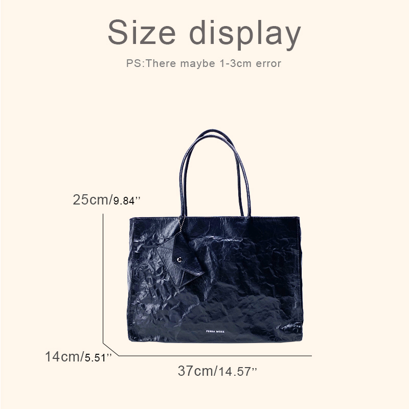 여성을위한 한국 캐주얼 크래프트 종이 토트 백 럭셔리  - Luxury Bags Made 리뷰 및 가격