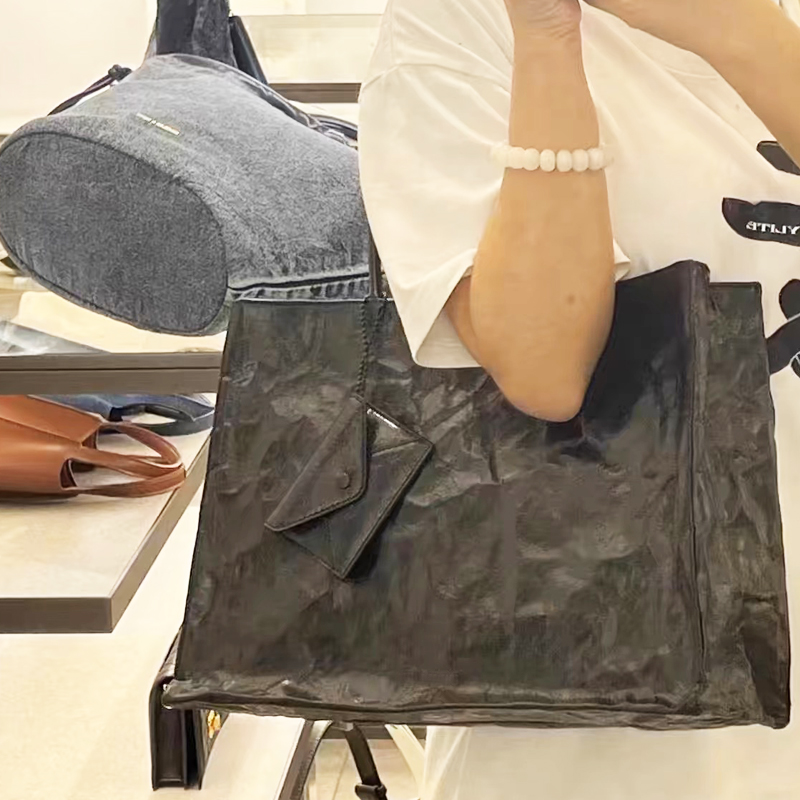 여성을위한 한국 캐주얼 크래프트 종이 토트 백 럭셔리  - Luxury Bags Made 리뷰 및 가격