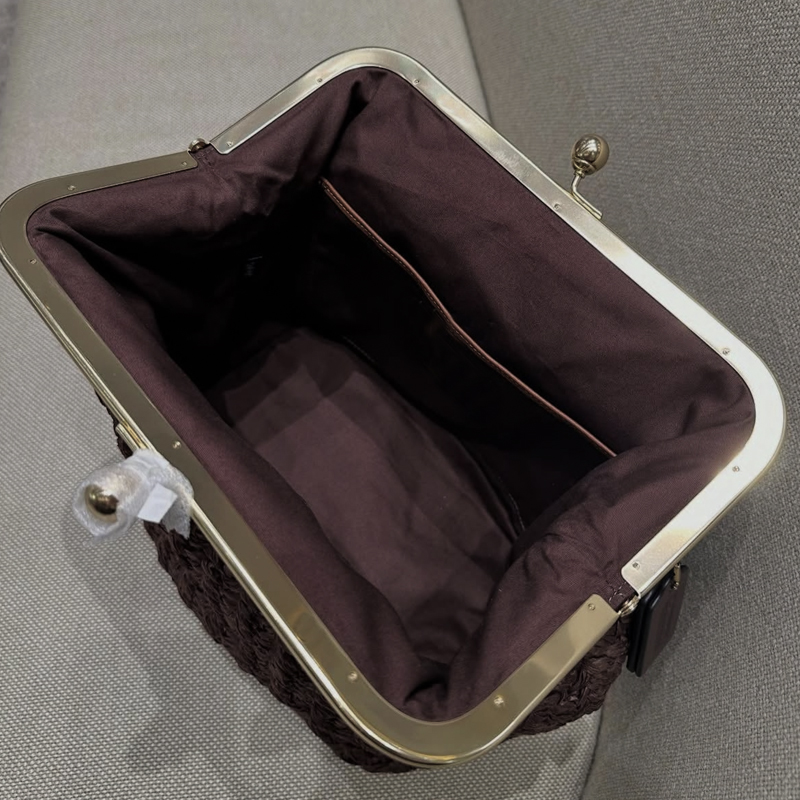 손으로 짠 키스락 프레임 숄더 라피아 클립 스트로 비치 - Luxury Bags Made 리뷰 및 가격