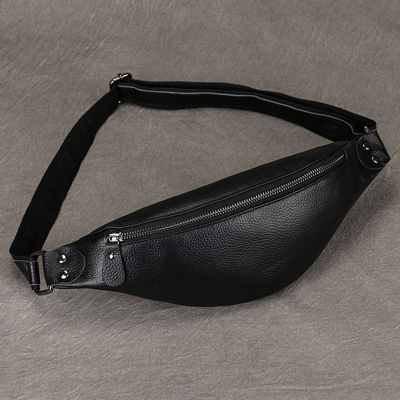 남성용 허리 가방 2024 정품 가죽 아웃도어 가죽 체 - Luxury Bags Sling 리뷰 및 가격
