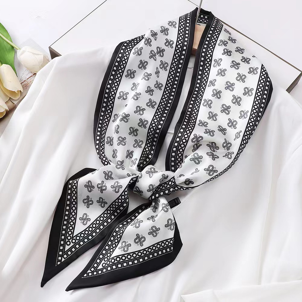 럭셔리 얼룩말 프린트 실크 스퀘어 스카프 여성용 부드러 - Discount Luxury Bags 리뷰 및 가격