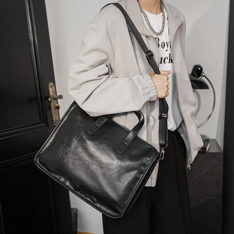 캐주얼 비즈니스 남성용 핸드백 패션 대용량 서류 가방  - Luxury Bags Laptop 리뷰 및 가격