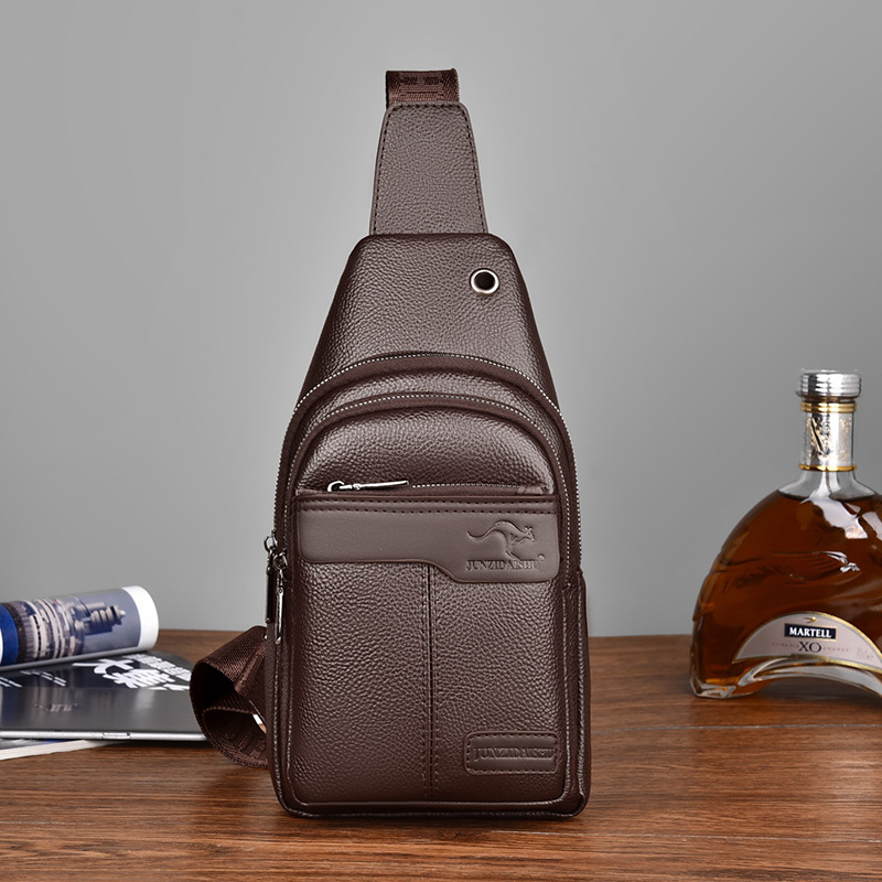 럭셔리 브랜드 가슴 팩 가죽 메신저 가방 남성 비즈니스 - Luxury Bags Sling 리뷰 및 가격