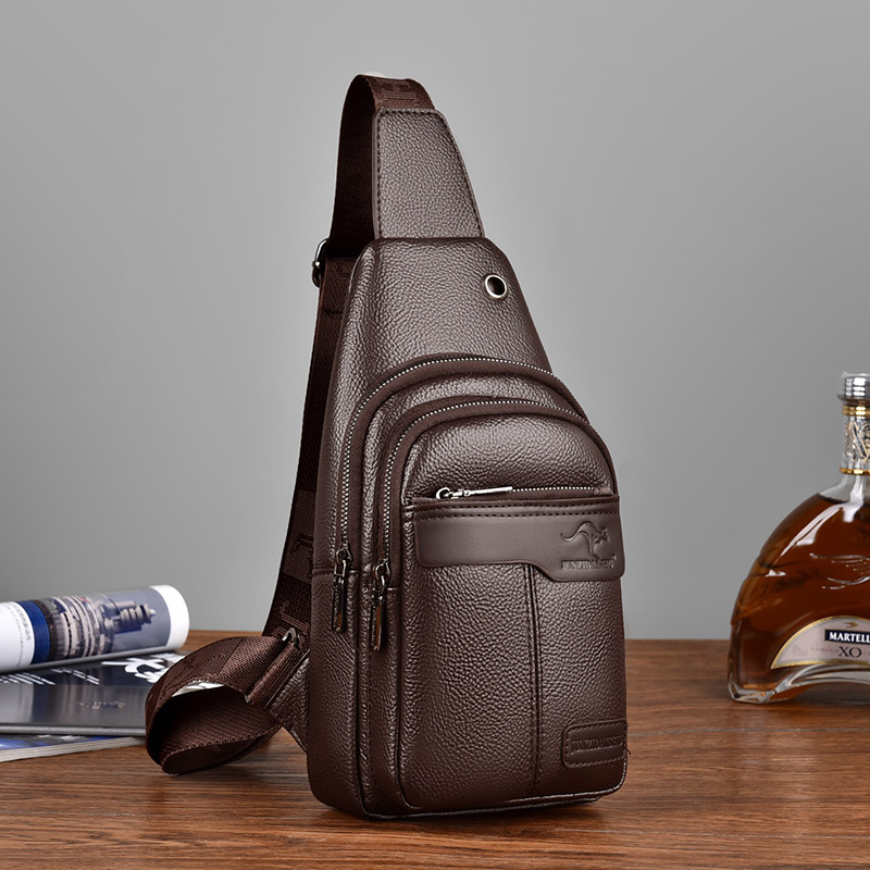럭셔리 브랜드 가슴 팩 가죽 메신저 가방 남성 비즈니스 - Luxury Bags Sling 리뷰 및 가격