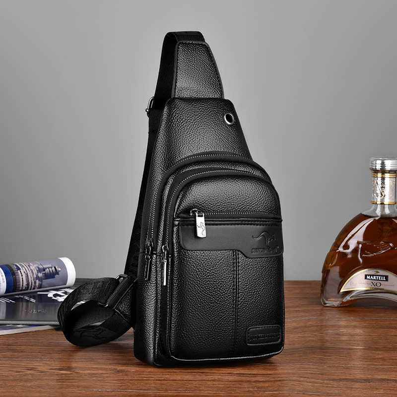 럭셔리 브랜드 가슴 팩 가죽 메신저 가방 남성 비즈니스 - Luxury Bags Sling 리뷰 및 가격