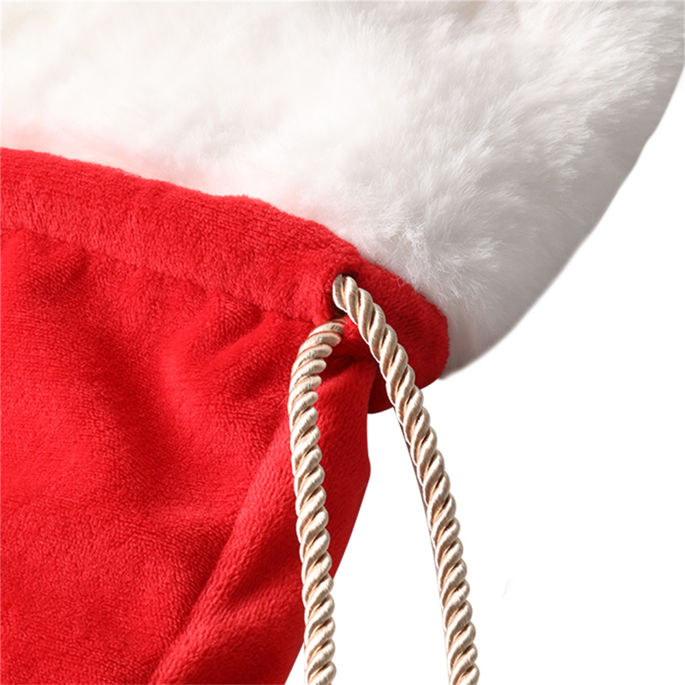 맞춤 이름이 새겨진 봉제 크리스마스 산타 가방, 폼폼  - Luxury Xmas Bags 리뷰 및 가격