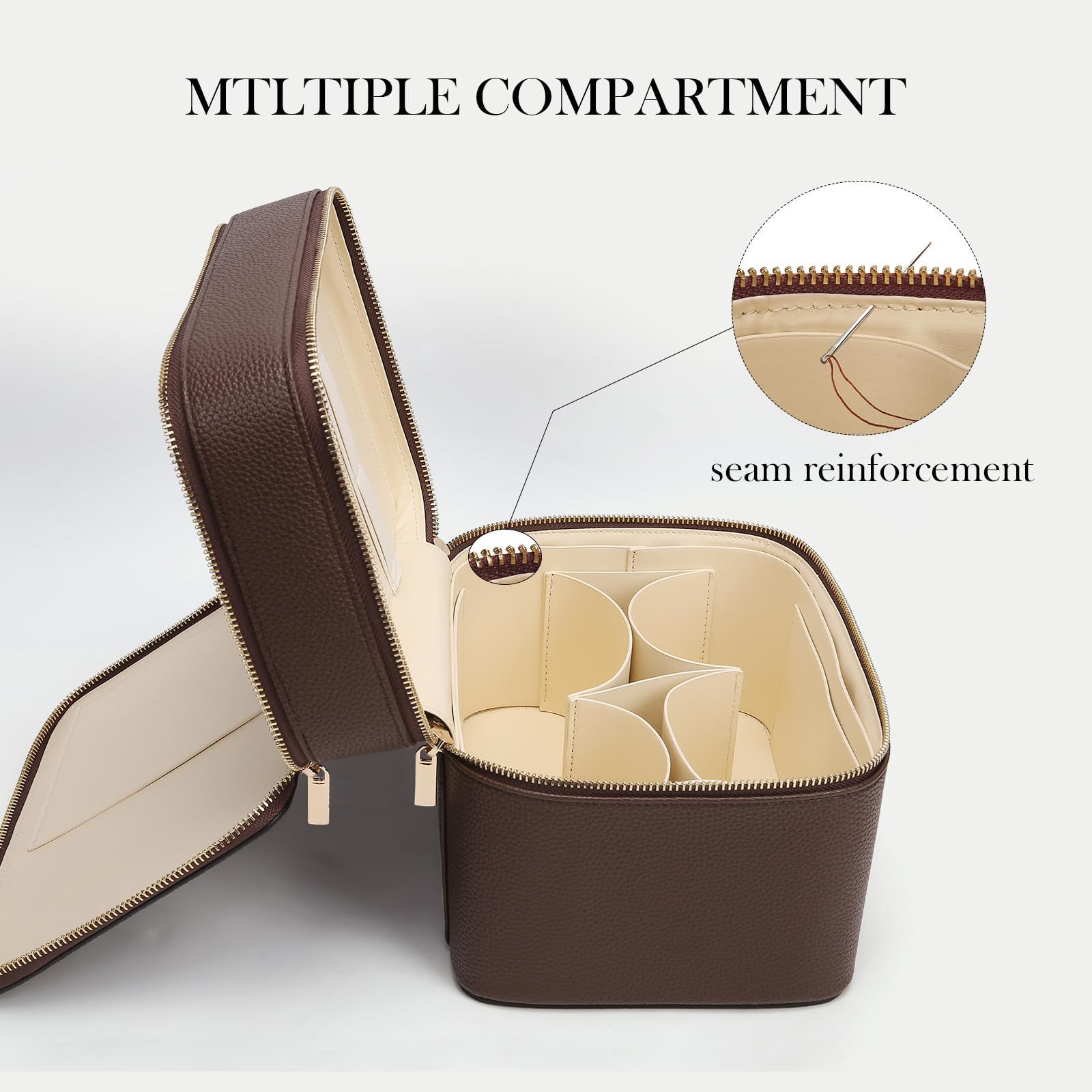 대용량 이중 레이어 고급 화장품 가방, 여행용 탑 핸들 - Luxury Bags Quality 리뷰 및 가격