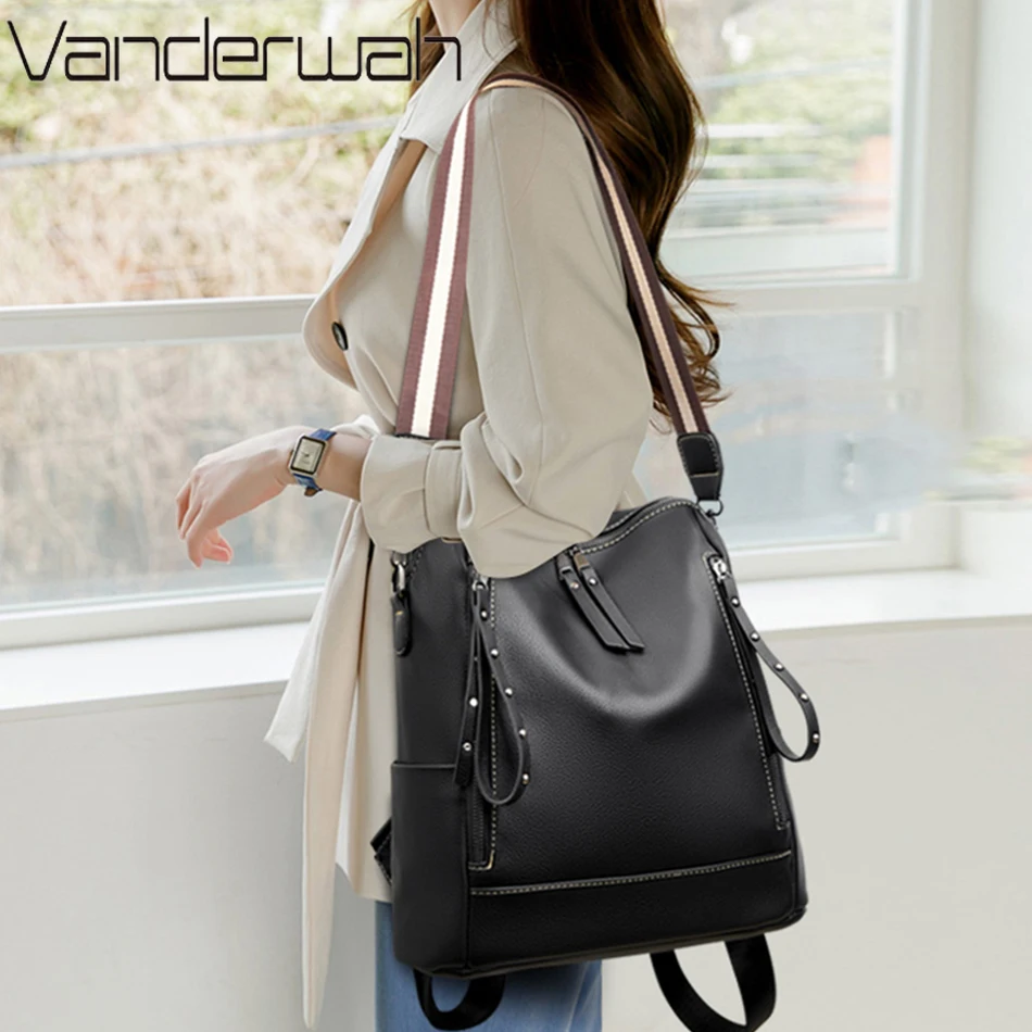 브랜드 럭셔리 배낭 부드러운 가죽 방수 배낭, 프레피  - Luxury High Quality Bags 리뷰 및 가격