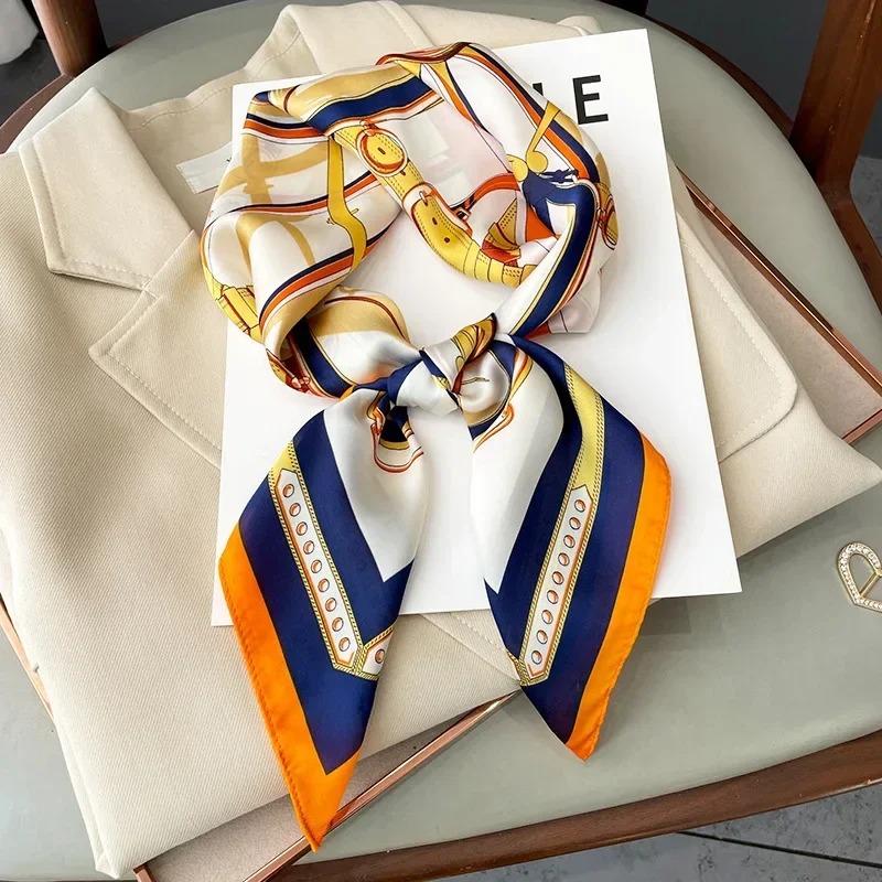 럭셔리 디자인 스키니 실크 스퀘어 스카프 여성 체인 프 - Luxury Bags Brands 리뷰 및 가격