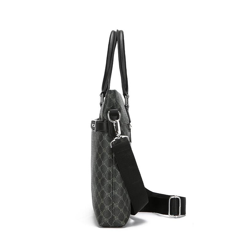 남성용 프린트 PU 가죽 비즈니스 서류 가방 핸드백 노 - Luxury Bags Laptop 리뷰 및 가격