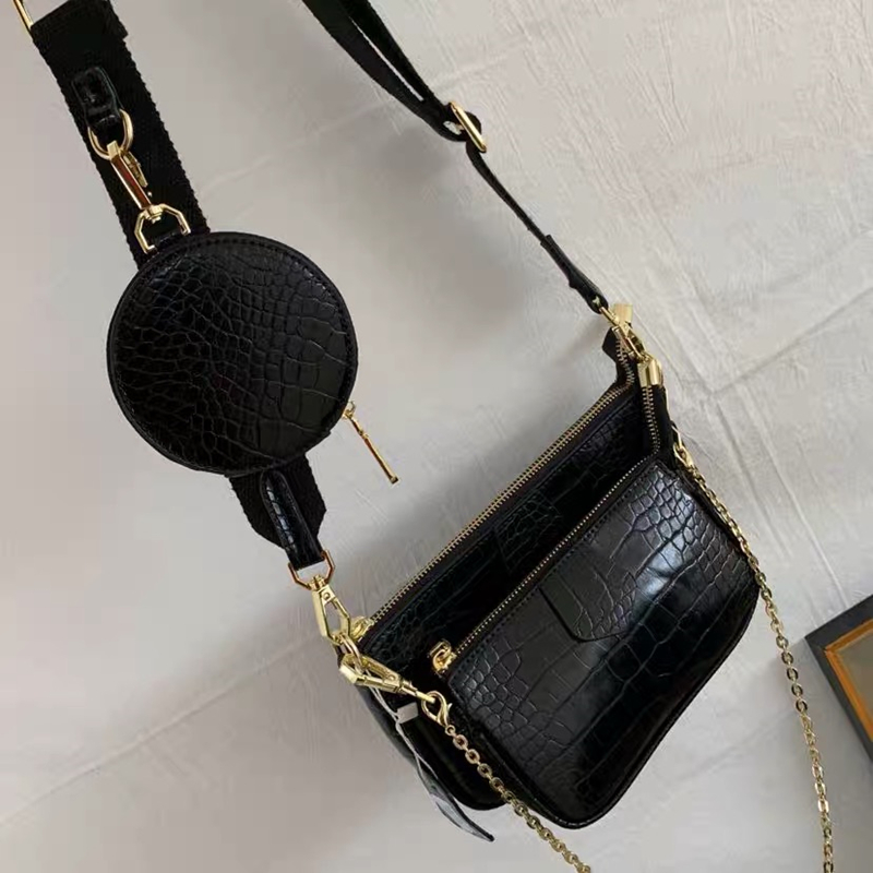 악어 무늬 여성 숄더백 명품 디자이너 와이드 스트랩 크 - Luxury Bags Sling 리뷰 및 가격