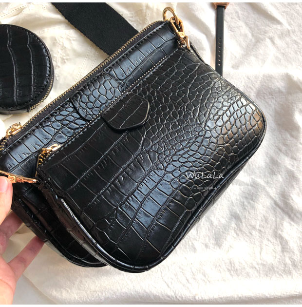 악어 무늬 여성 숄더백 명품 디자이너 와이드 스트랩 크 - Luxury Bags Sling 리뷰 및 가격