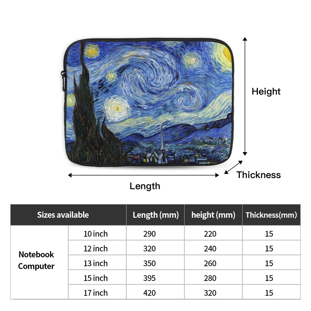 반 고흐 노트북 가방 파우치 10 12 13 15 17 - Luxury Bags Laptop 리뷰 및 가격