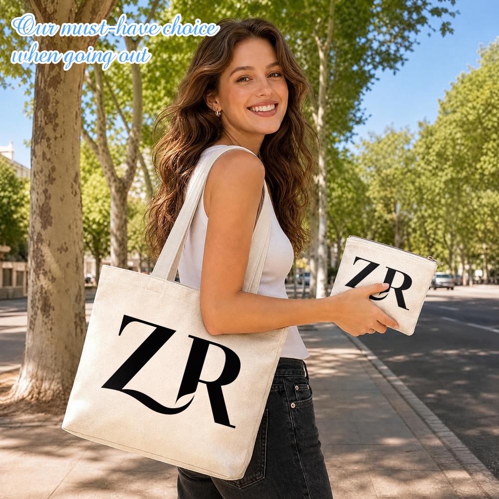 럭셔리 Z-ZAraS 수납 가방 2피스 캔버스 토트백  - Luxury Bags Zara 리뷰 및 가격