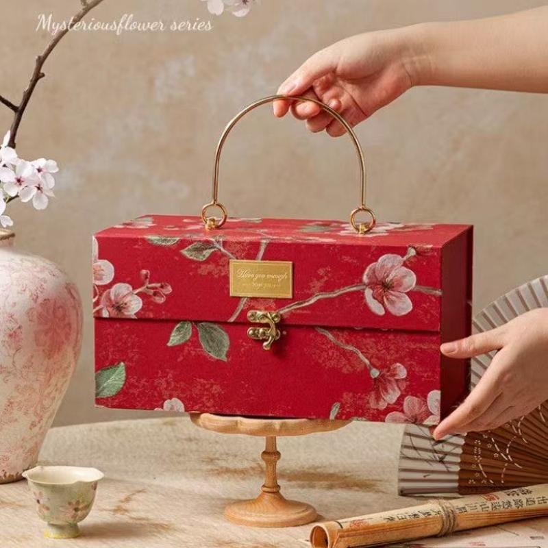 다채로운 금속 손잡이 선물 상자 웨딩 브라이드메이드 선 - Luxury Bags List 리뷰 및 가격