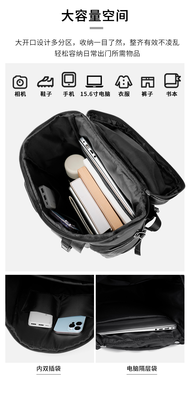 패션 레트로 배낭 남성용 럭셔리 브랜드 배낭 대용량 여 - Luxury Bags Laptop 리뷰 및 가격