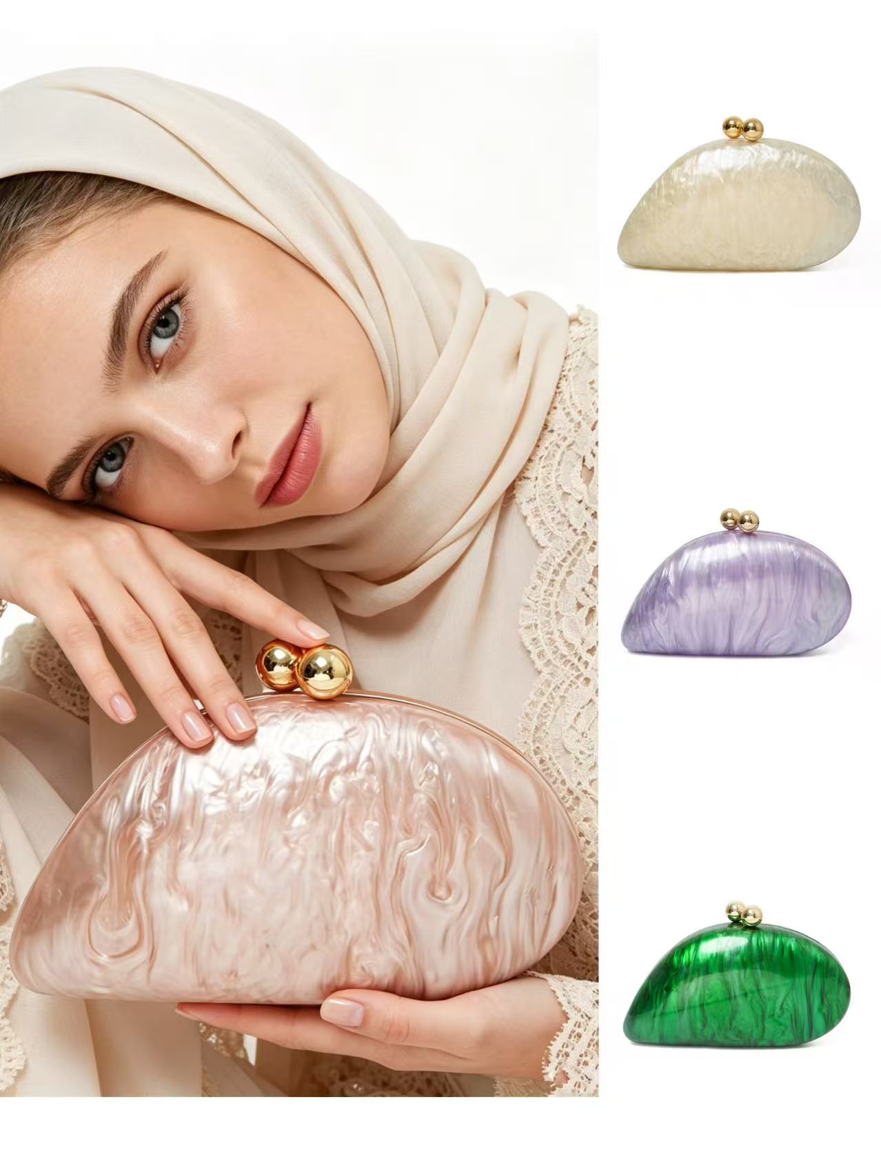 2026 봄 여름 신상품 인기 폭발 불규칙 아크릴 쉘  - Luxury Bags Sell 리뷰 및 가격